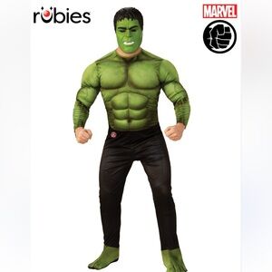 Rubies Avengers hulk boys costume and mask size large (8-10) EUC
